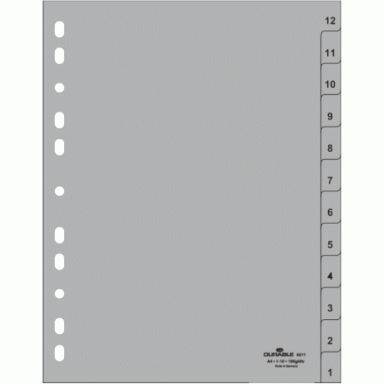Plastikāta sadalītāji Durable A4, 12-1