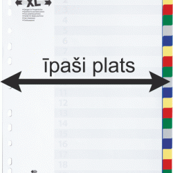 *Plastikāta sadalītāji Durable XL, 1-20, krāsaini