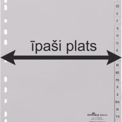 *Plastikāta sadalītāji Durable XL, A-Z, pelēks