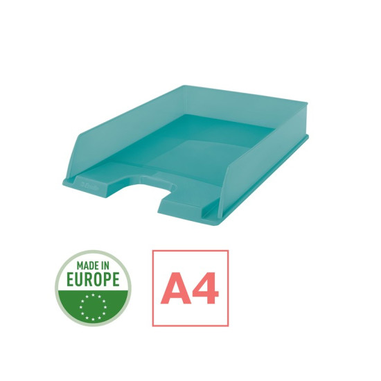 Horizontāls plaukts Esselte Europost A4, plastmasas, caurspīdīgs, zils