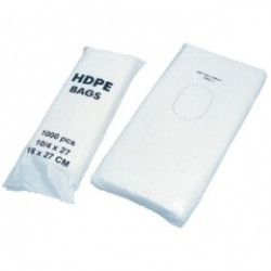 Maisiņi bez rokturiem HDPE 100+80x270mm, 7mikr., 800gab/iep (18x27)