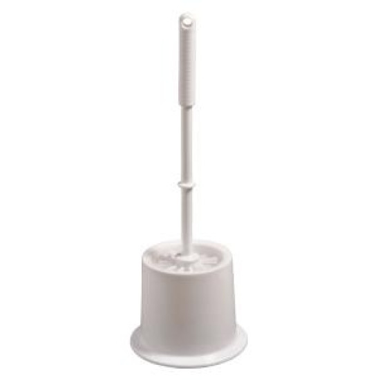 Щетка для унитаза Prāna с подставкой, White