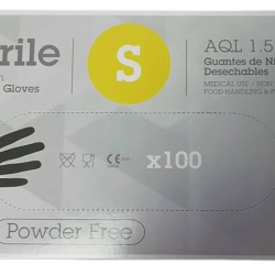 Vienreizlietojamie nitrila cimdi Gentle Touch S, 100 gab/iep., melni
