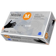 Vienreizlietojamie nitrila cimdi Gentle Touch M, 100 gab/iep., melni