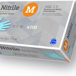 Vienreizlietojamie nitrila cimdi Gentle Touch M, 100 gab/iep., zili