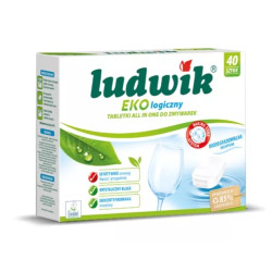 Tabletes trauku mazgājamām mašīnām Ludwik All in One, ekoloģiskas, 40gab/iep