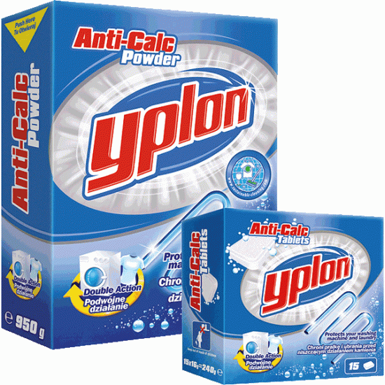 * Atkaļķošanas pulveris YPLON veļas mašīnām 950g
