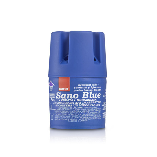 Tualetes tīrīšanas bloks skalojamai kastei Sano Blue, 150g