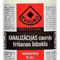 Kanalizācijas cauruļu tīrīšanas līdzeklis Kvadro, 1l