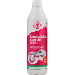 Kanalizācijas cauruļu tīrīšanas līdzeklis Kvadro, 730ml