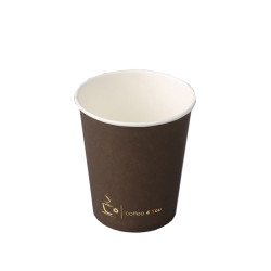 Glāzes papīra ar apdruku Coffe 4You 250ml, 100 gab/iep, brūnas