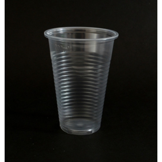 Glāzes plastikāta MULTIPACK 200ml, caurspīdīgas, 100 gab.