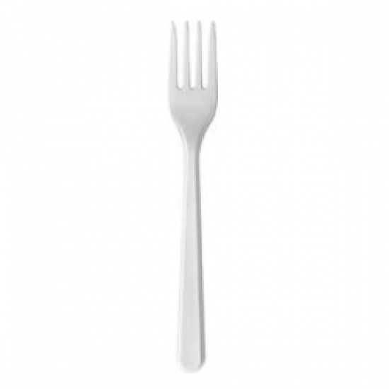Dakšas 18cm, baltas, PS, iepakojumā 50gab.