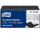 Kokteiļu salvetes Tork Advanced 24x24cm, 2 slāņi, 200gab/iep, melnas