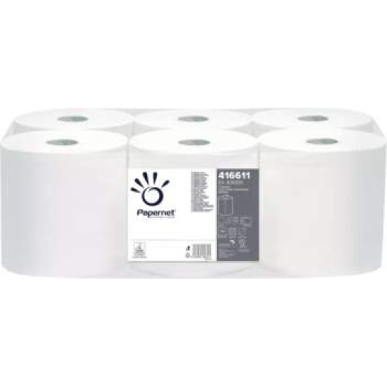 Papīra dvielis Papernet Standart Midi 416611, 273m, 1slānis, 1rullis, balts