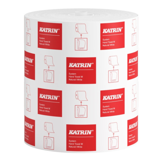 Papīra roku dvieļi Katrin System Towel M,1-slāņu, 6 ruļļi/iep, nebalināts