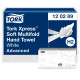 Papīra salvetes Tork 120289 Multifold Advanced Soft H2, 2 slāņi, baltas, 180 salvetes, 1 paciņa