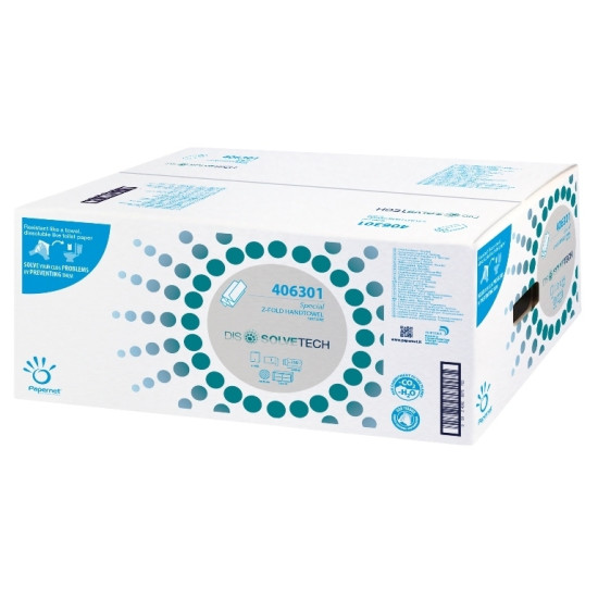 Papīra salvetes Papernet 412041, Z-veida, 250lpp/iep, pelēkas, 1 paciņa
