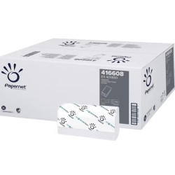 ***Papīra salvetes Papernet 416608, V-veida 1slānis, 250lpp/iep, 1gab, pelēkas