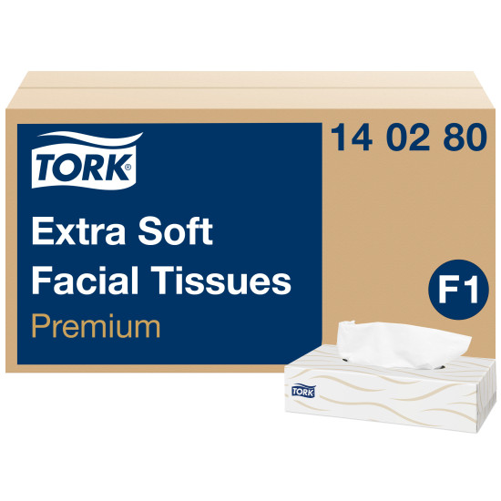 Kosmētiskās salvetes Tork 140280 Premium F1, 100gab/iep
