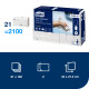 Papīra salvetes Tork 100297 Multifold Premium Extra Soft H2, 2 slāņi, baltas, 100 salvetes, 21 paciņa
