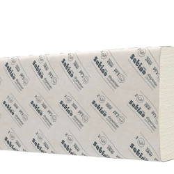 Papīra salvetes Satino Prestige 276620 Z-veida, 8cm, 150 loksnes, 2 slāņi, 1 gab.
