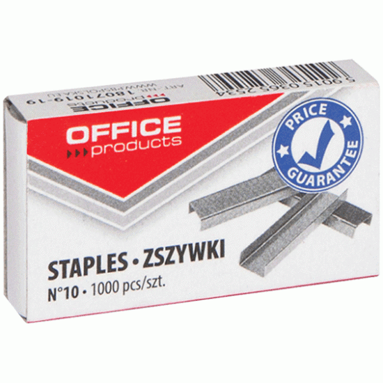 *Skavas Office Products N10, 1000 gab., tērauda