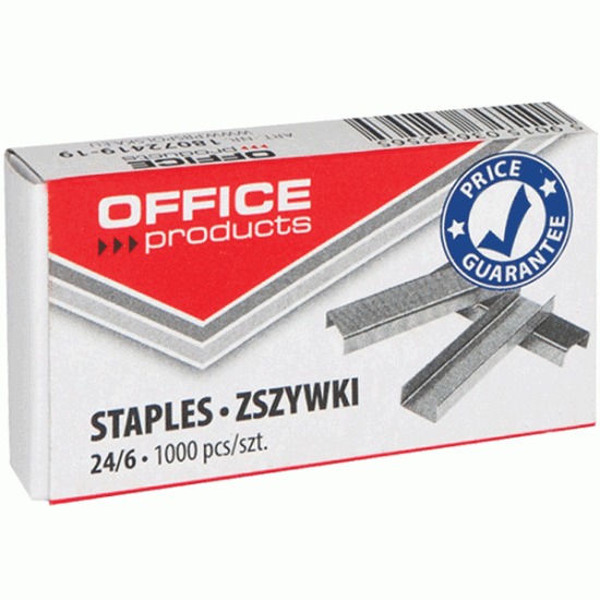 *Skavas Office Products 24/6, 1000 gab, tērauda