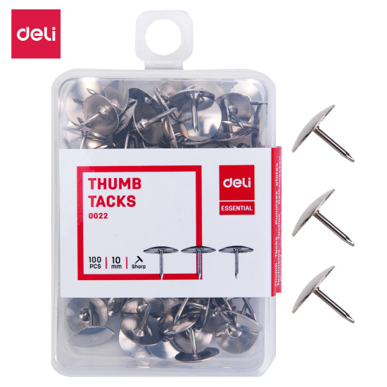 Piespraudes Deli 0022 Ø10mm, 100gab/iep, metāla