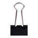 Зажимы для бумаг DELI Effortless, Black, С прорезями