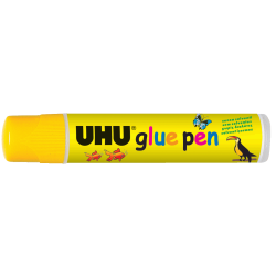 Клей UHU Glue Pen, Прозрачный, с точным текстильным наконечником