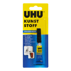 Суперклей UHU Plastic Super Glue, Быстрая Фиксация, Clear