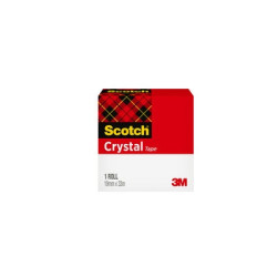 Līmlente 3M Scotch 600 Crystal, 19mmx33m, caurspīdīga