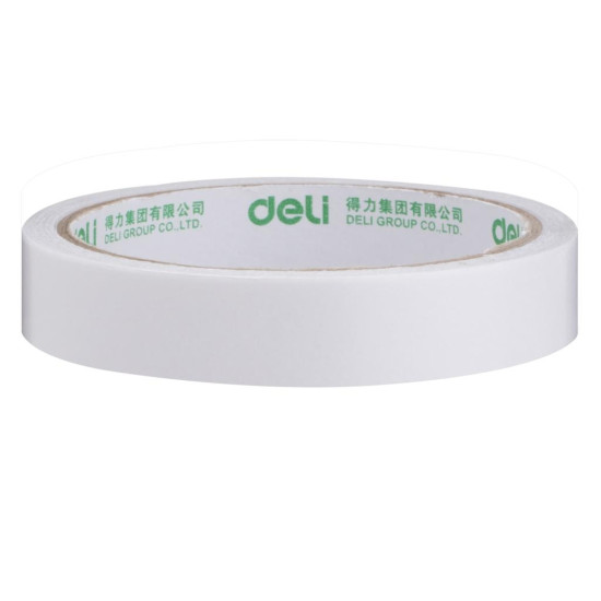 Abpusēja līmlente Deli 30406, 18mmx9m, balta