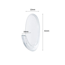 Pašlīmējošais pakaramais 3M Command™, plastikāta, 2 gab/iep, caurspīdīgs
