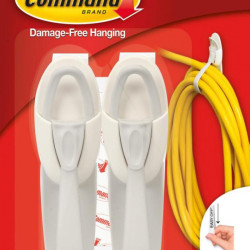 ***Kabeļu turētāji 3M Command, lieli, balti