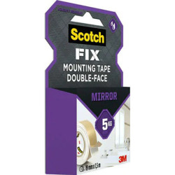 Montāžas abpusēja līmlente Scotch-Fix™ Mirror 19mmx1.5m, balta