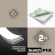Abpusējie kvadrātiņi SCOTCH-FIX, 25x25mm, 16 gab