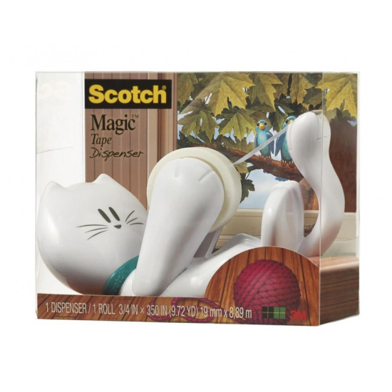 Līmlentes turētājs Scotch® KITTY ar līmlenti