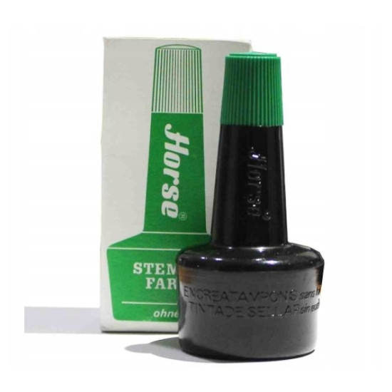 Zīmogu tinte Horse 28ml, zaļa