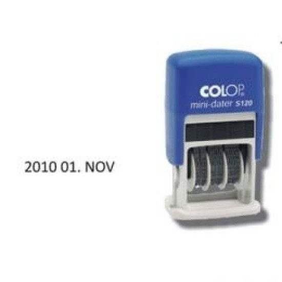 Datumzīmogs Colop Mini-Dater S120 4mm, (2014.01.NOV)
