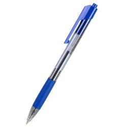 Lodīšu pildspalva Deli Q01930, 0.7mm, automātiska, zila