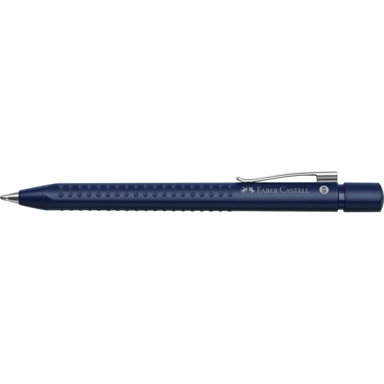 Lodīšu pildspalva Faber-Castell Grip 2011 XB, metāliska, Classic blue