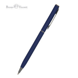 Lodīšu pildspalva Bruno Visconti Palermo 0,7mm, zila, tumsi zils korpuss