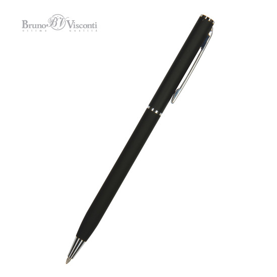 Lodīšu pildspalva Bruno Visconti Palermo 0,7mm, zila, melns korpuss