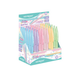 Lodīšu pildspalva Keyroad Pastel, 1.0mm, zila, asorti