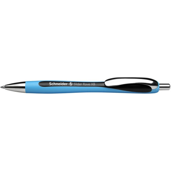 Lodīšu pildspalva Schneider Slider Rave 1.4mm, melna