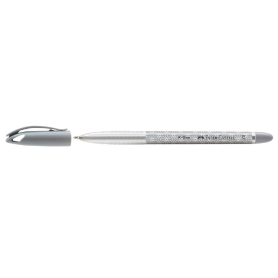 Lodīšu pildspalva Faber-Castell K-One 0.7mm, melna