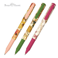 Lodīšu pildspalva futlārī Bruno Visconti DreamWrite Flora 0.7mm, zila, asorti