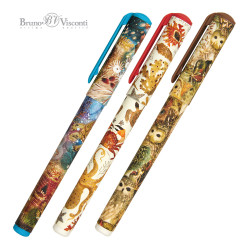 Lodīšu pildspalva futlārī Bruno Visconti DreamWrite Fauna 0.7mm, zila, asorti